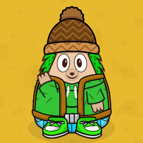 ScreenCactus, the developer of Hedgehog Creek, waving