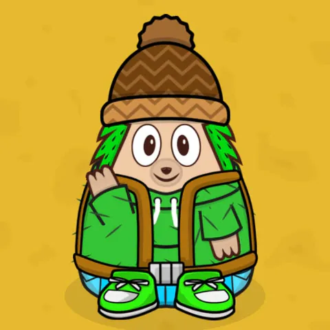 ScreenCactus, the developer of Hedgehog Creek, waving